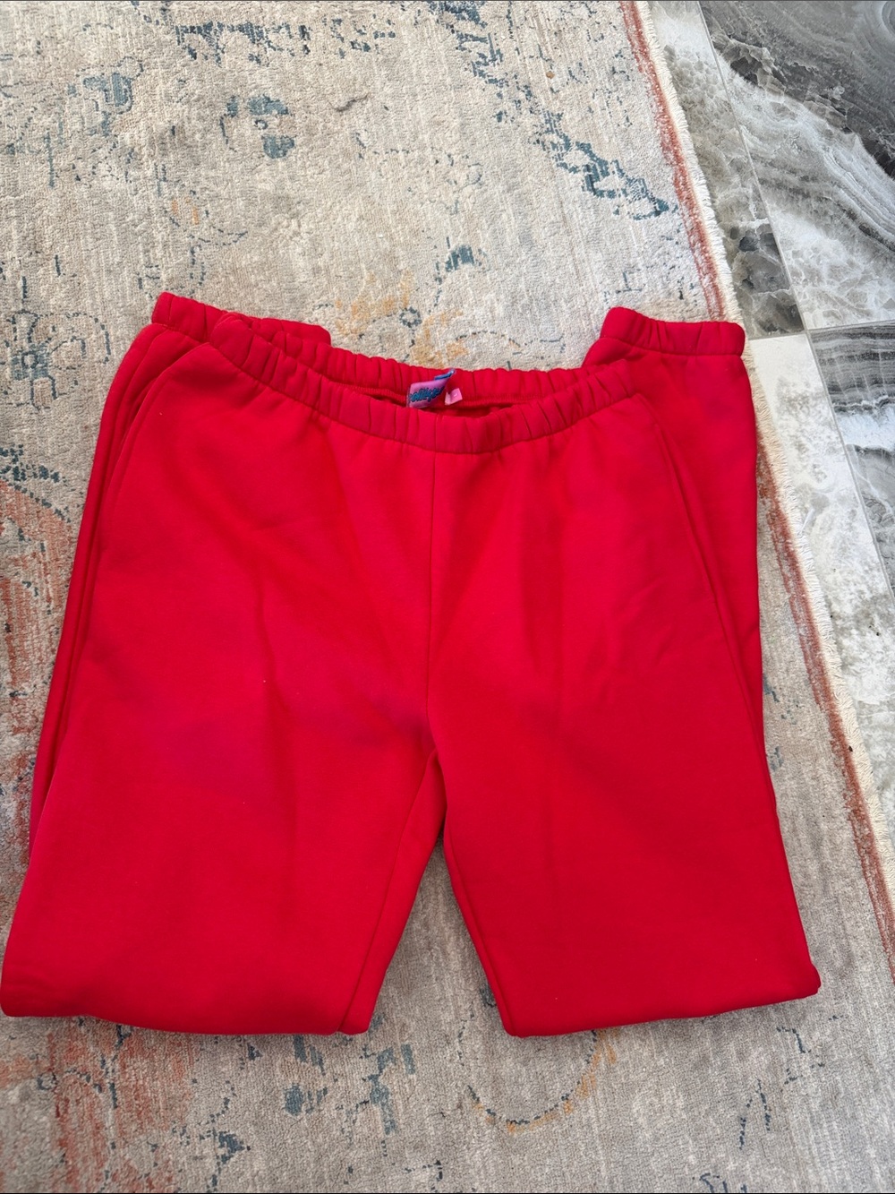 Edikted Red Pull-On Jogger Pants